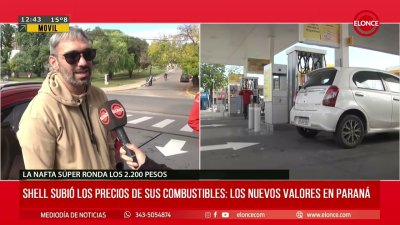 Shell subi&oacute; los precios de sus combustibles